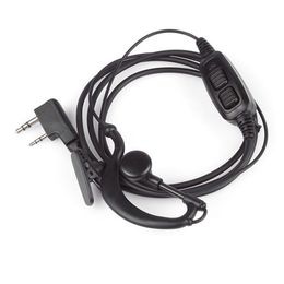 BAOFENG UV-82 Earpiece Dual PTT Headset with Mic 2Way Radio Walkie Talkie 10KM Comunicador Accessories for UV82 UV8D 82 UV 8D