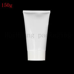 30pcs 150g clear frosted plastic Lotion Containers Empty Makeup squeeze white tube Refilable Bottles Emulsion Cream Packaging