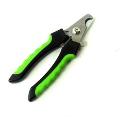 Stainless Steel Material Black Green For Pet Dog Beauty Nail Clippers With OPP Bag Packaging Pet Nail Clipping With Rasp SN4614