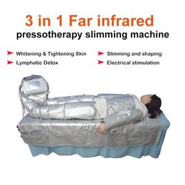 New 3 In 1 Lymph Drainage Slimming Fat Infrared Pressotherapy + EMS Air Pressure Pressotherapy Slim Muscle Stimulation Machine