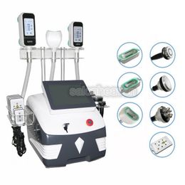 Portable Cryolipolysis Cool Body Sculpting Doule Chin Handle With Cavitation RF Diode Lipolaser 650nm