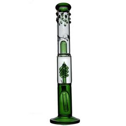 13Inch 33CM Green Blue Customized Glass Beaker Bong Halloween Hookah Water Pipe Water Bottles Assorted Color Made By Order OEM