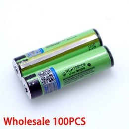 100price wholesale Original 18650 NCR18650B 3400mAh Rechargeable Li-lon battery with 3.7V PCB
