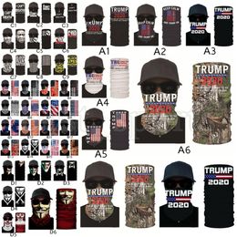 Trump Face Mask 2020 American Election US Flags Bandana Outdoor Cycling Magic Scarves Black Lives Matter Headband Turban Trump Masks CYZ2580