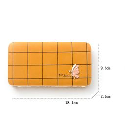 2020 women's Long clutch bag Fashion Practical Gifts new Plaid handbag Female Wallets Multi-function Mobile Phone Package Women Purse