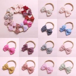 2020 New Baby Girls headband Elastic Hairbands Cute Bows Hair accessories For Kids Newborn Bowknot Turban Headbands Hadwear