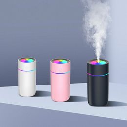 Colourful Lights USB Air Humidifier for Home Office 320ml Aroma Diffuser Changing LED Air Vaporizer Car Essential Oil Aromatherapy Diffuse