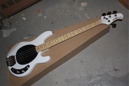 Free Shipping Hot Selling High Quality White Music Man StingRay 4 Strings Electric Bass in stock