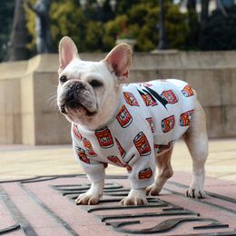 [MPK Dog Wear] Dog T-shirt for French Bulldog, Dog Clothes, Cans Printed T-shirt (DC-Cans)