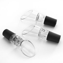 Red Wine Aerator Pour Spout Bottle Stopper Decanter Pourer Aerating Wine Pour Bottle Stopper Supplies LX3054