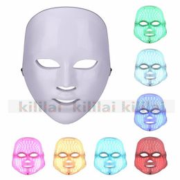 LED light Therapy face Beauty Machine LED Facial Neck Mask With Microcurrent for skin whitening device free shipping