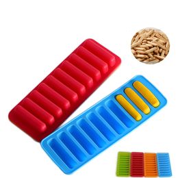 10 Cavity Strips Rectangular DIY Chocolate Silicone Mould Ice Cube Tray Cake Tools Fondant Soap Moulds