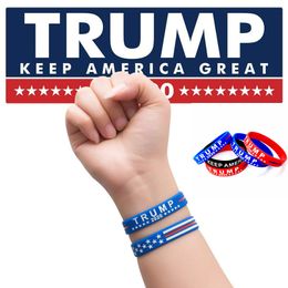 Trump SIlicone Wristband America President Election Trump Keep America Great Silicone Wrist USA Collectable Bracelets Party Favour OOA8469