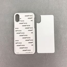 Hüllen blanko mit Aluminiumeinsätzen PC-Hartschalenhülle für iPhone 11 Pro Max SE 7 8 Plus X xr xs max 2D-Sublimation