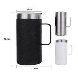 Custom Logo Double Wall Coffee Beer Mug Water Tumbler Bottle 24oz Skinny Stainless Steel Vacuum Thermos Flask Tumbler