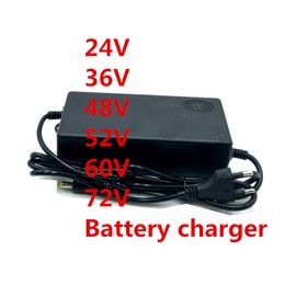 24v 36v 48v 52v 60v 72v 2A 3A Lithium battery charger DC port electric bike e scooter motor Energy storage