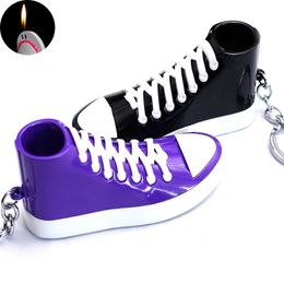 Novelty Cigarette Lighter Refillable Butane Gas Shoes Shaped Lighters Mini Creative Lighter