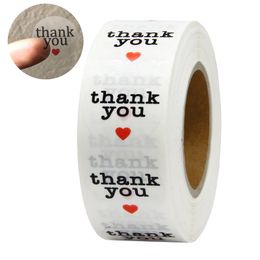 500pcs 1inch Transparent Thank You Adhesive Stickers Lable For Wedding Party Baking Package Gift Bag Decoration