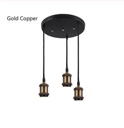 Vintage Retro Edison Lamps head E27 Ceiling Fans Socket Pendant lights Screw Bulb base Aluminum Light Industrial loft Pendant Lamp Holder