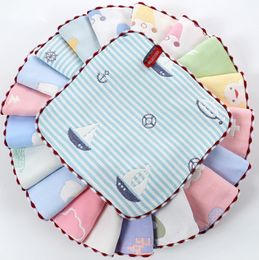 The latest size 24X24CM towel, many styles to choose from, six-layer gauze cotton baby saliva towels