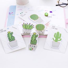 Lovely Cactus Memo Pad Sticky Note Sticker Memo Book Note Paper N Stickers Stationery Office Accessories School Supplies