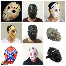 Masquerade Masks Friday Horror Movie Hockey Mask Halloween Cosplay Mask Men Full Face Mask Festive Party Supplies 18 Designs BT135