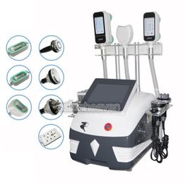 Multifunction cryolipolysis machine 650nm lipolaser cryotherapy lipo laser ultrasonic cavitation RF for face and body