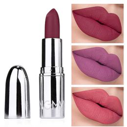 8 Colours Matte Bullet Lipstick Waterproof Long-Lasting Velvet Lipstick Red Lipstick Lips Cosmetic