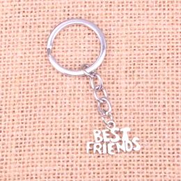 New Keychain 24*16mm best friends Pendants DIY Men Car Key Chain Ring Holder Keyring Souvenir Jewelry Gift