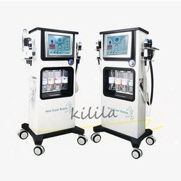 7 in 1 Multifunction Super Bubble Oxygen H2O2 Facial Therapy Machine For Skin Care face cleaning microdermabrasion diamond