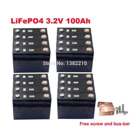 16PCS/lot LiFePO4 3.2V 100Ah Continuous Discharge 3C 300A For Solar Energy Storage System Battery Pack