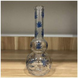 11 Inch 28 CM High Double Buble Layer Glass Beaker Bong Halloween Hookah Water Pipe Water Bottles Assorted Colour Made By Order OEM