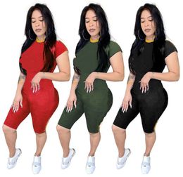 Summer women clothes two piece set T-shirt + shorts designer tracksuit women clothes sportswear sportsuit new hot womens clothing klw4727