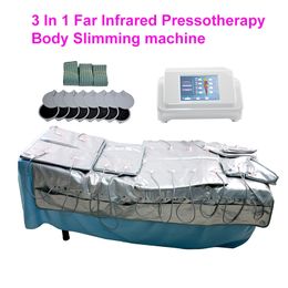 New arrivals 3 In 1 Far Infrared EMS Electric Muscle Stimulation Air Pressure Massage Pressotherapy Lymph Drainage Equipment