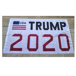 Trump and USA 2020 Flags 3x5ft , Advertising Outdoor Indoor Polyester Fabric Digital Single Side Printing with 80% , Free Shipping
