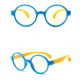 Kids Anti-blue Light Glasses Anti-UV Radiation Protection Computer Goggles Flexible Frame Eyeglasses Girl Boy Gafas Para NiñOs