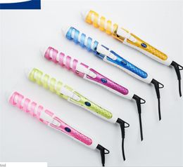 Electric Magic Hair curler Styling Tool fast heating hair stick Rizador Pelo Roller Pro Spiral Curling Iron wall hanger 60 pcs