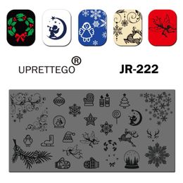 nail stamping christmas UK - Nail Art Templates 2021 Stainless Steel Stamping Plate Template Russian Phrase Snake Vintage Flower Halloween Christmas Xmas Tool JR221-230