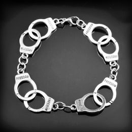 20pcs/lot Handcuffs Bangles Bracelet Accessories Grey Bracelets for Women Lover Couple Valentine's Day Gift