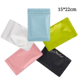 15*22cm 100pcs Recloseable Hazelnut Packaging Aluminium Foil Bags Grocery Packing Zip Lock Storage Bag Candy Package Pouches