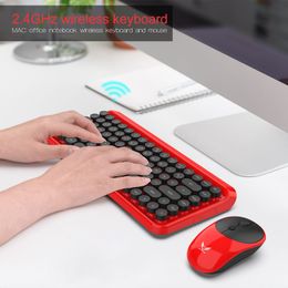 Wireless Keyboard and Mouse Combos Set 2.4GHz Ultra Thin Full Size for Laptop PC Desktop Office