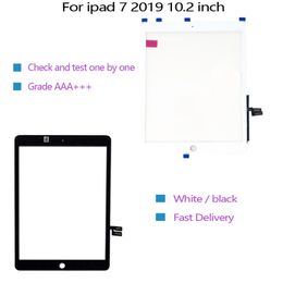 Für iPad 7 10,2 Zoll A2197 A2200 A2198 Touchscreen-Digitizer-Glasscheibe mit Klebeband