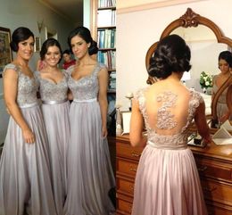 -Babyonlinessress US сток Multi Colors кружева шифоновые длинные платья подружки невесты 2020 вечеринка платья для свадьбы халат Demoiselle d'honneur cps233