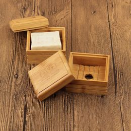 Eco-friendly Bamboo Soap Dish Natural Soap Tray Holder Storage Soap Rack Plate Box Container for Bath Shower Bathroom WB2443