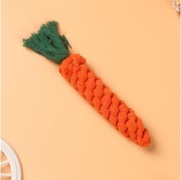 Carrot Cloth Dog Toys Knitting Pets Teeth Chews Hand Made Pet Supplies Cleaning Molar Tooth Animal Toy Fashion 2 2dh G2