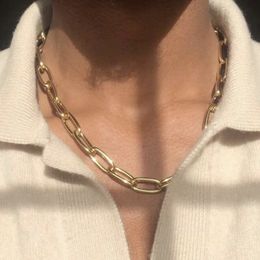 2022 cuban link armband vergoldet Edelstahl-Schmucksachen 18K Gold überzogene Halskette Frauen Hip Hop Miami Cuban Link Kette Halsketten-Armband-Charme-Geschenk-Zubehör