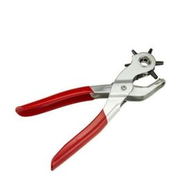 Punching Forceps Silicone Handle Stainless Steel Round Flat Holes Puncher Tongs Punch Pliers Belt Watch Leather 6 8sd C2