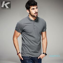 Hot Sale New Summer Mens Cotton Polo Shirts Black White Gray Brand Clothing Man 'S Short Sleeve Clothes Male Slim Tops