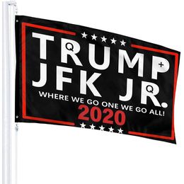 3x5ft Cheap Trump JFK JR Q 2020 Flag, Cheap Price Poleyster Fabric National Advertising , 100D Fabric Digital Printed, Free Shipping