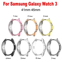 Protector Watch Case for Samsung Galaxy Watch 3 41mm 45mm Protective Shell Bumper TPU Watch Cover for Galaxy Watch3 Accessories wholesale